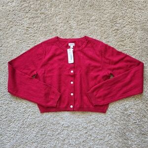 Gymboree Red Cardigan Kids XL(14) Lightweight Sweater